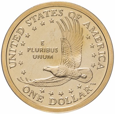 купить США 1 доллар (dollar) 2001 S Proof Sacagawea dollar (Сакагавея доллар - парящий орёл) знак монетного двора "S" - Сан-Франциско