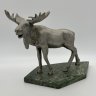 Купить Статуэтка "Лось", металл, камень, СССР, 1960-1980 гг.