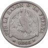 Купить Чили 20 сентаво (centavos) 1866