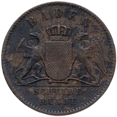 купить Германия, Баден 1 крейцер (kreuzer) 1867