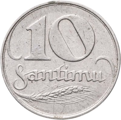 купить Латвия 10 сантимов (santimu) 1922
