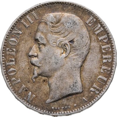 купить Франция 5 франков (francs) 1855
