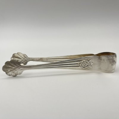 купить Щипцы для сахара "Серебряная роза", мНЦ (медь-никель-цинк), Кольчугинский завод цветных металлов, СССР, 1960-1990 гг.