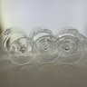 Купить Набор из 6-ти креманок с геометрическим декором, хрусталь, СССР, 1980-1990 гг.