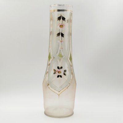 купить Ваза с изображением цветов, стекло, матовое, эмали, золочение, Западная Европа, 1950-1980 гг.