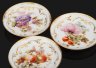 Купить Набор из трех розеток с цветочным декором (для варенья/мёда), фарфор, деколь, подрисовка, Фарфоровая фабрика Гарднера, Российская империя, 1870-1890 гг.