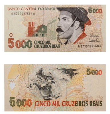 купить Бразилия 5 000 крузейро 1993