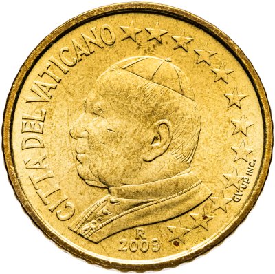 купить Ватикан 50 центов (cents) 2003 "Портрет Папы Иоана Павла II"