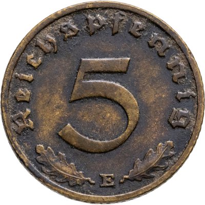купить Германия (Третий рейх) 5 рейхспфеннигов (reichspfennig) 1937