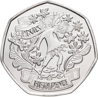купить Джерси 50 пенсов (pence) 2025 "Британский фольклор - Феи пикси"