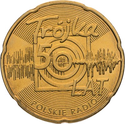 купить Польша 2 злотых 2012 "50-летие программы Польского Радио III"