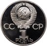 Купить 1 рубль 1984 Proof "125-летие со дня рождения А.С. Попова", (стародел)