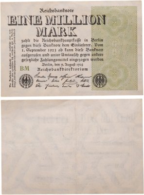 купить Германия 1000000 марок 1923 года
