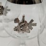 Купить Набор бокалов для коньяка "Охота" на 6 персон, стекло, металл, Bohemia Crystal (Bohemia Glass), Чехословакия, 1980-1993 гг.