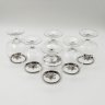 Купить Набор бокалов для коньяка "Охота" на 6 персон, стекло, металл, Bohemia Crystal (Bohemia Glass), Чехословакия, 1980-1993 гг.