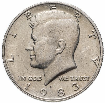 купить США 50 центов (1/2 доллара, half dollar) 1983 "Kennedy Half Dollar (Кеннеди)"