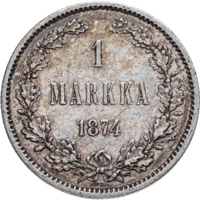 купить 1 марка 1874 S Российская Финляндия