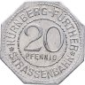 Купить Германия "Нюрнберг" 20 пфеннигов 1919 "Братвурстглекляйн" Трамвайный жетон, нотгельды