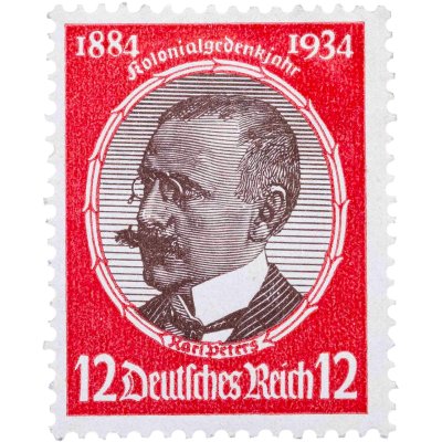 купить Германия, Третий Рейх 12 рейхспфеннигов 1934 - Серия "Колониальные исследователи". 50-я годовщина основания "Общества за немецкую колонизацию"