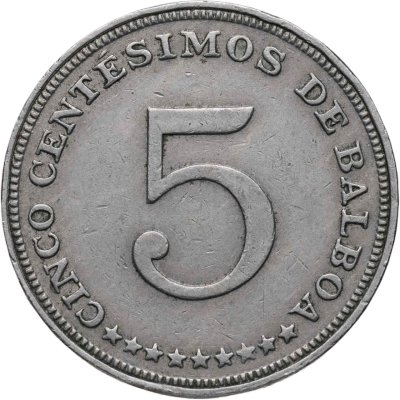 купить Панама 5 сентесимо (centesimos) 1966