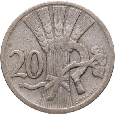 купить Чехословакия 20 геллеров (haleru) 1921
