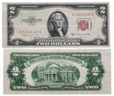 купить США 2 доллара 1953 series 1953 B