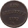 Купить Германия, Ульм  1 крейцер 1772