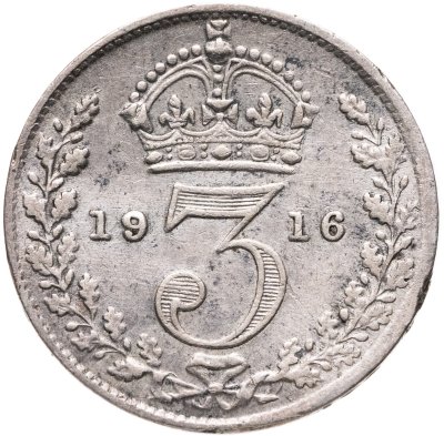 купить Великобритания 3 пенса (pence) 1916