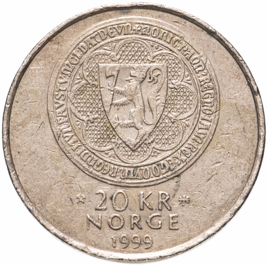 купить Норвегия 20 крон (kroner) 1999 "700 лет Крепости Акерсхус"