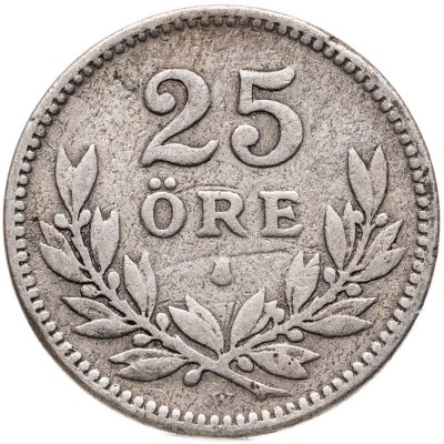 купить Швеция 25 эре (ore) 1914