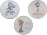 Купить Полный комплект из 3-х памятных монет 25-рублей 2016-2018 гг. Чемпионат мира про футболу 2018 в специальном исполнении, в блистере