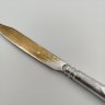 Купить Нож для писем с растительным декором в стиле модерн на ручке, латунь, серебрение, Западная Европа, 1900-1930 гг.