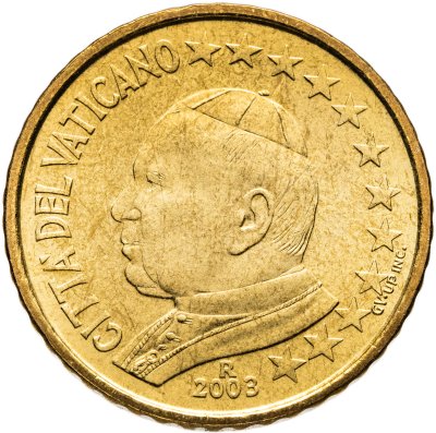 купить Ватикан 50 центов (cents) 2003 "Портрет Папы Иоана Павла II"
