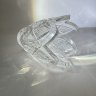 Купить Ваза с резным цветочным декором, хрусталь, алмазная грань, СССР, 1970-1990 гг.