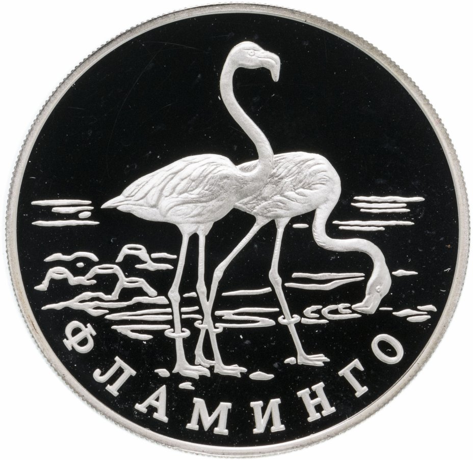 купить 1 рубль 1997 ЛМД фламинго