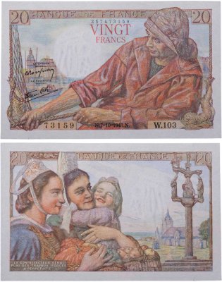 купить Франция 20 франков 1943