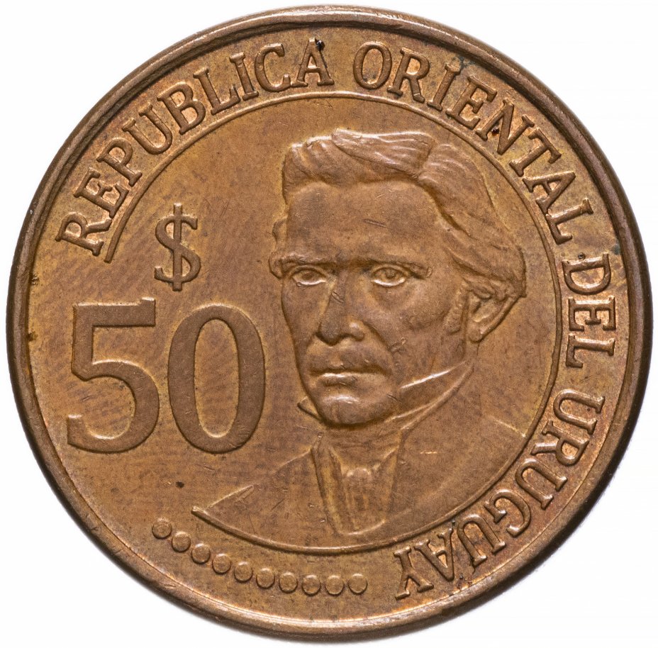 купить Уругвай 50 песо (pesos) 2011 "200 лет независимости Уругвая"