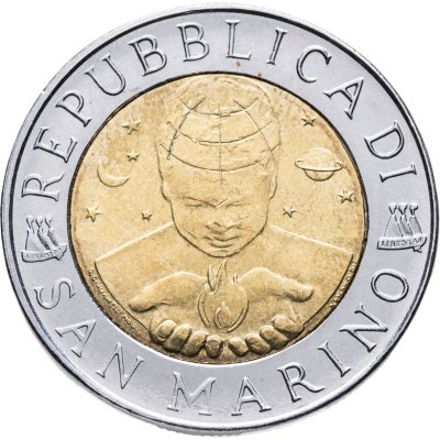 купить Сан-Марино 500 лир (lire) 1999