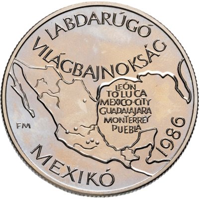 купить Венгрия 100 форинтов (forint) 1985 "Чемпионат мира по футболу 1986 - Карта Мексики"