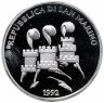 Купить Сан-Марино 500 лир 1992 "XXV летние Олимпийские Игры, Барселона 1992"