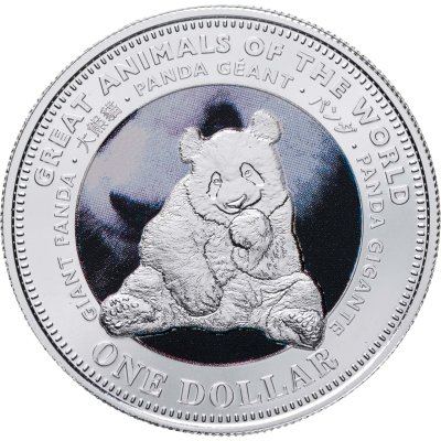 купить Фиджи 1 доллар 2009 "Великие животные мира - Панда"