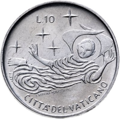 купить Ватикан 10 лир (lire) 1969