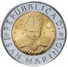 Купить Сан-Марино 500 лир 1999 "Исследование космоса"
