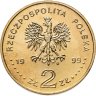 Купить Польша 2 злотых (zlote) 1999  "150 лет со дня смерти поэта Юлиуша Словацкого"