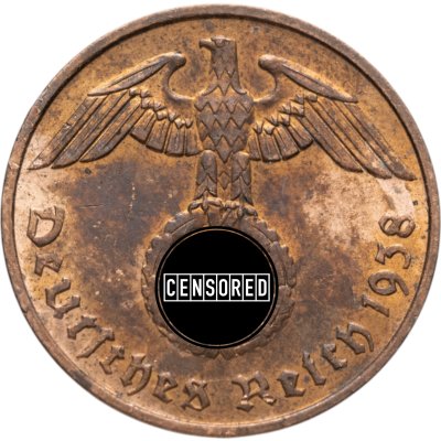 купить Германия (Третий рейх) 2 рейхспфеннига (reichspfennig) 1938 F