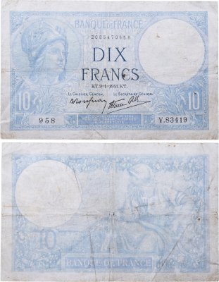 купить Франция 10 франков 1941