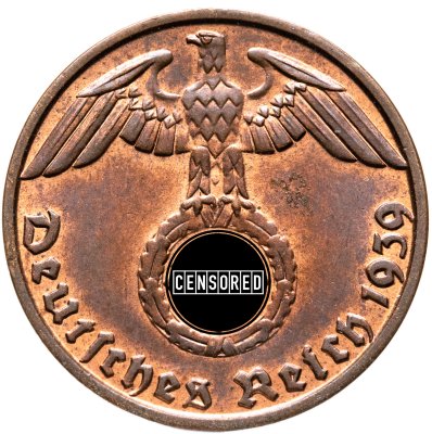 купить Германия, Третий рейх 1 рейхспфенниг (reichspfennig) 1939 В