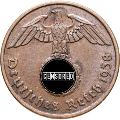 купить Германия (Третий рейх) 2 рейхспфеннига (reichspfennig) 1938 A