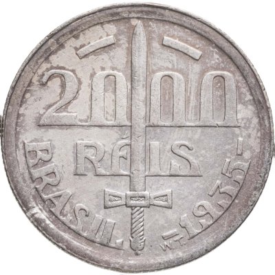 купить Бразилия 2000 реалов (рейс, reis) 1935