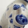 Купить Подсвечник "Бык", фарфор, роспись, Гжельская фарфоровая мануфактура «Галактика», Россия, 2000-2020 гг.